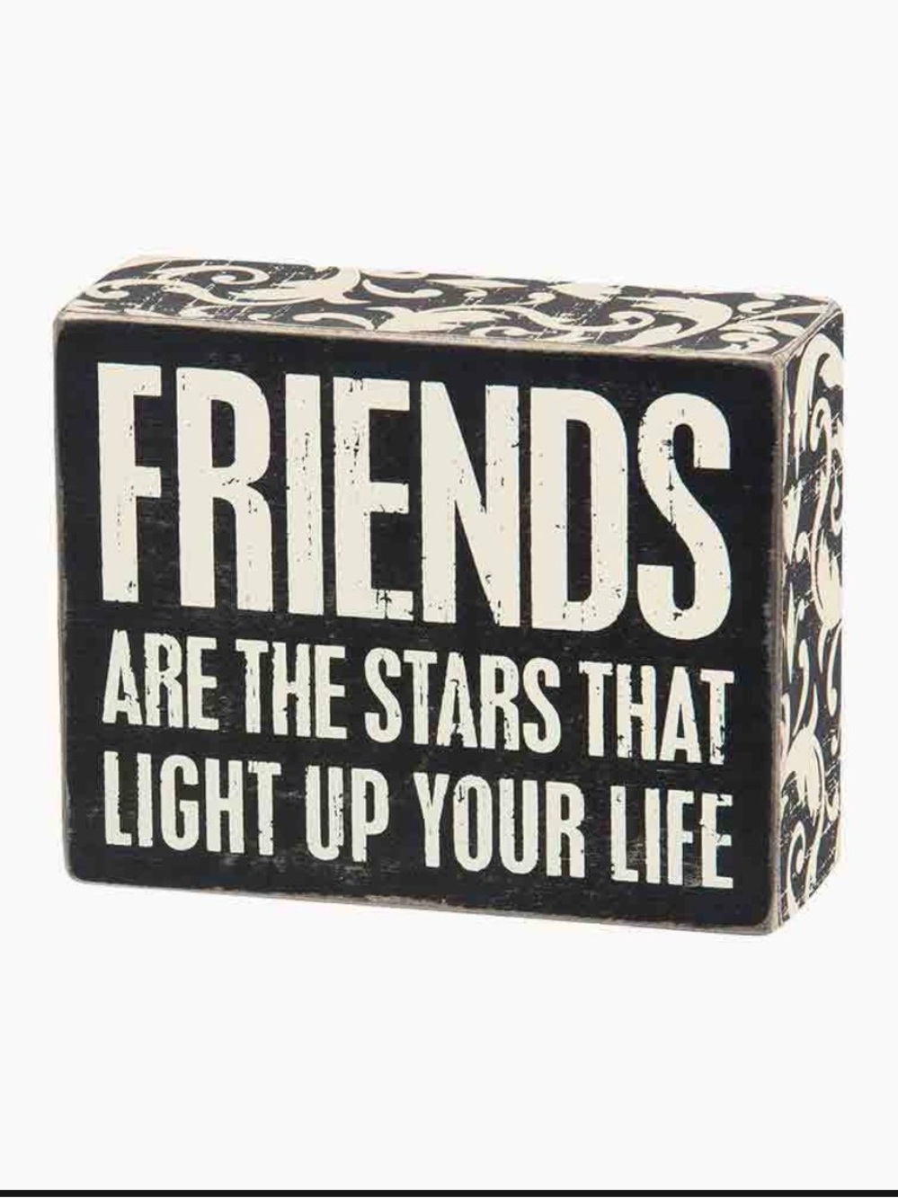 Primitives by Kathy 'Friends Are the Stars' Decorative Block Sign